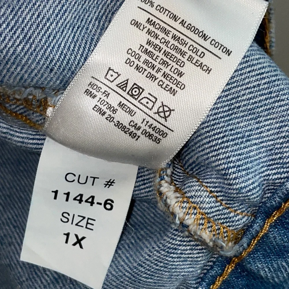 NWT Hudson Classic Fitted Trucker Denim Jean Jacket Size 1X - Picture 8 of 9